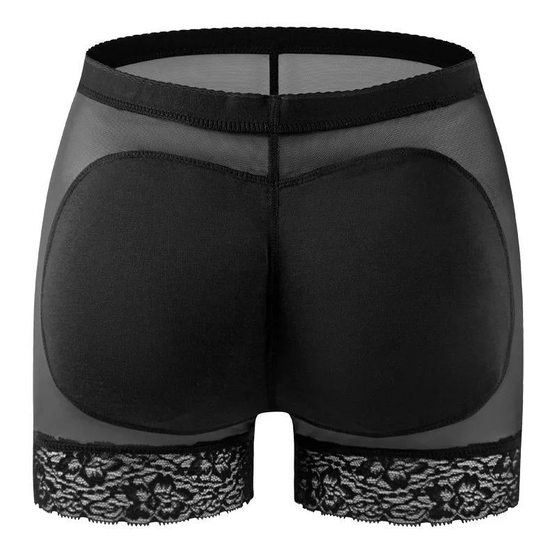 2 Pieces Women Padded Push up Panties Butt Lifter Shaper Fake Ass Buttocks Invisible Peach Hip Panties Briefs Underwear Lingerie Lace High Shapewear Womenswear Lady Women'S Floral