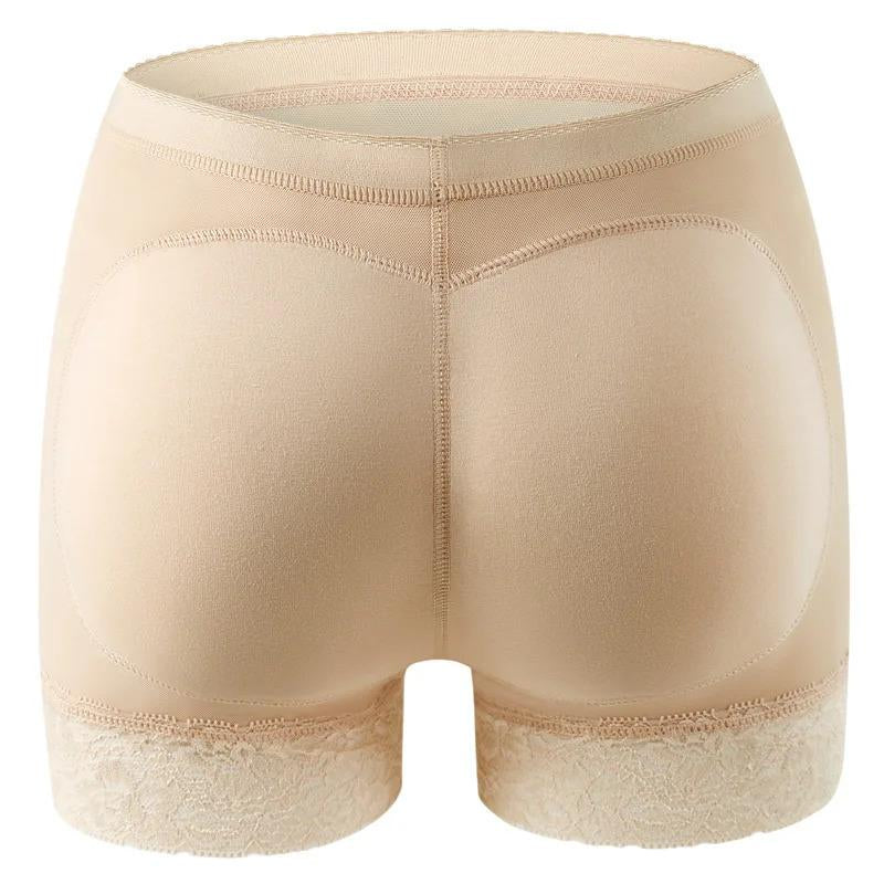 2 Pieces Women Padded Push up Panties Butt Lifter Shaper Fake Ass Buttocks Invisible Peach Hip Panties Briefs Underwear Lingerie Lace High Shapewear Womenswear Lady Women'S Floral