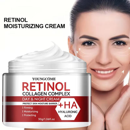 Retinol Collagen Facial Care Moisturizing Cream Deeply Nourishes Suitable for Dry and Rough Skin, Aging Face Cream Moisturizing